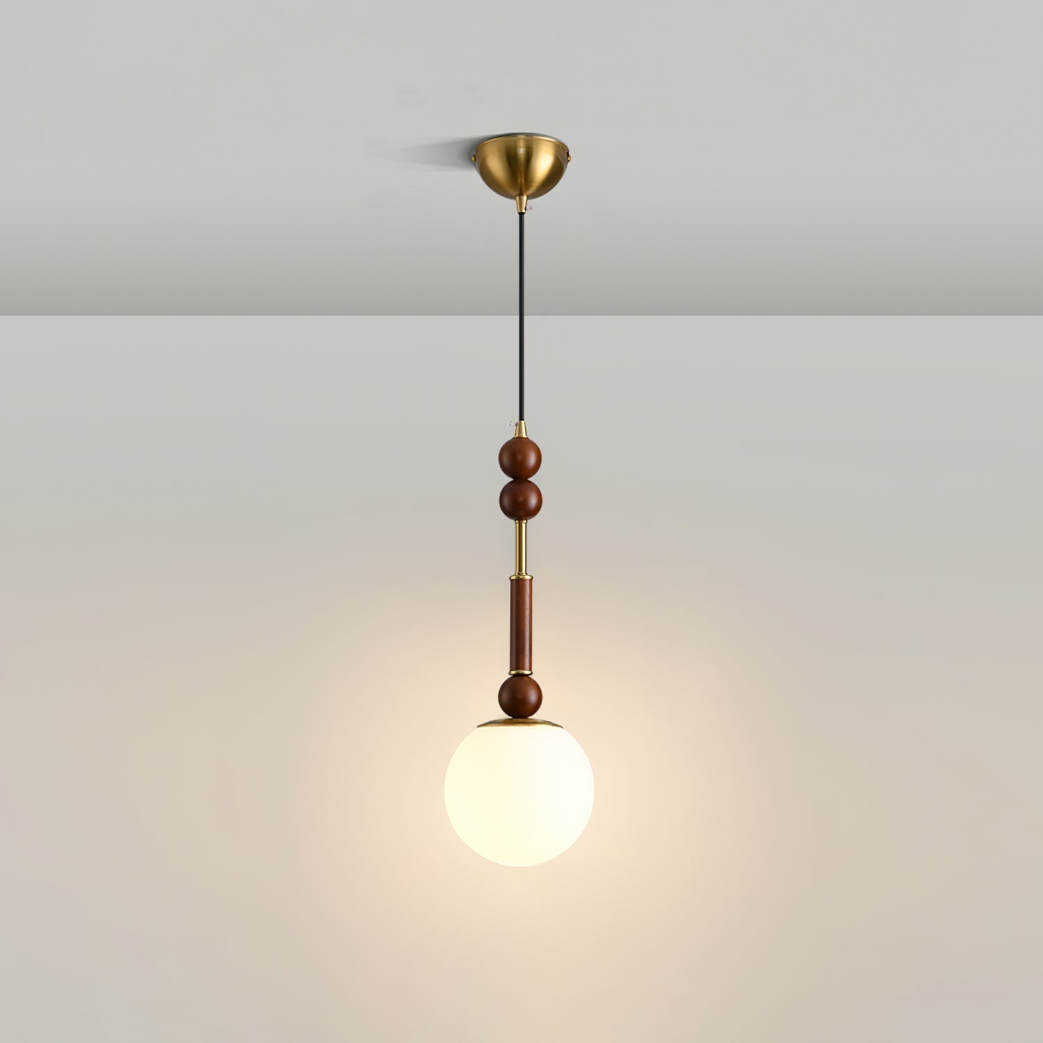 VeroLuce Italian Glass Pendant Lamp for Timeless Interiors OpalDwell