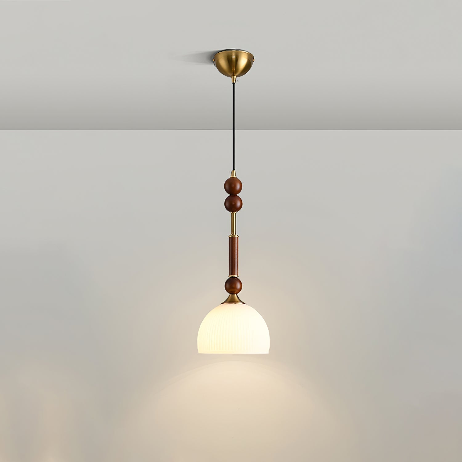 VeroLuce Italian Glass Pendant Lamp for Timeless Interiors OpalDwell