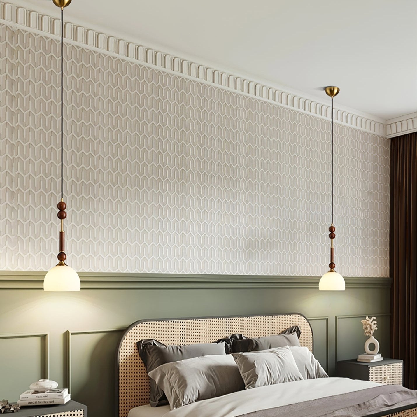 VeroLuce Italian Glass Pendant Lamp for Timeless Interiors OpalDwell