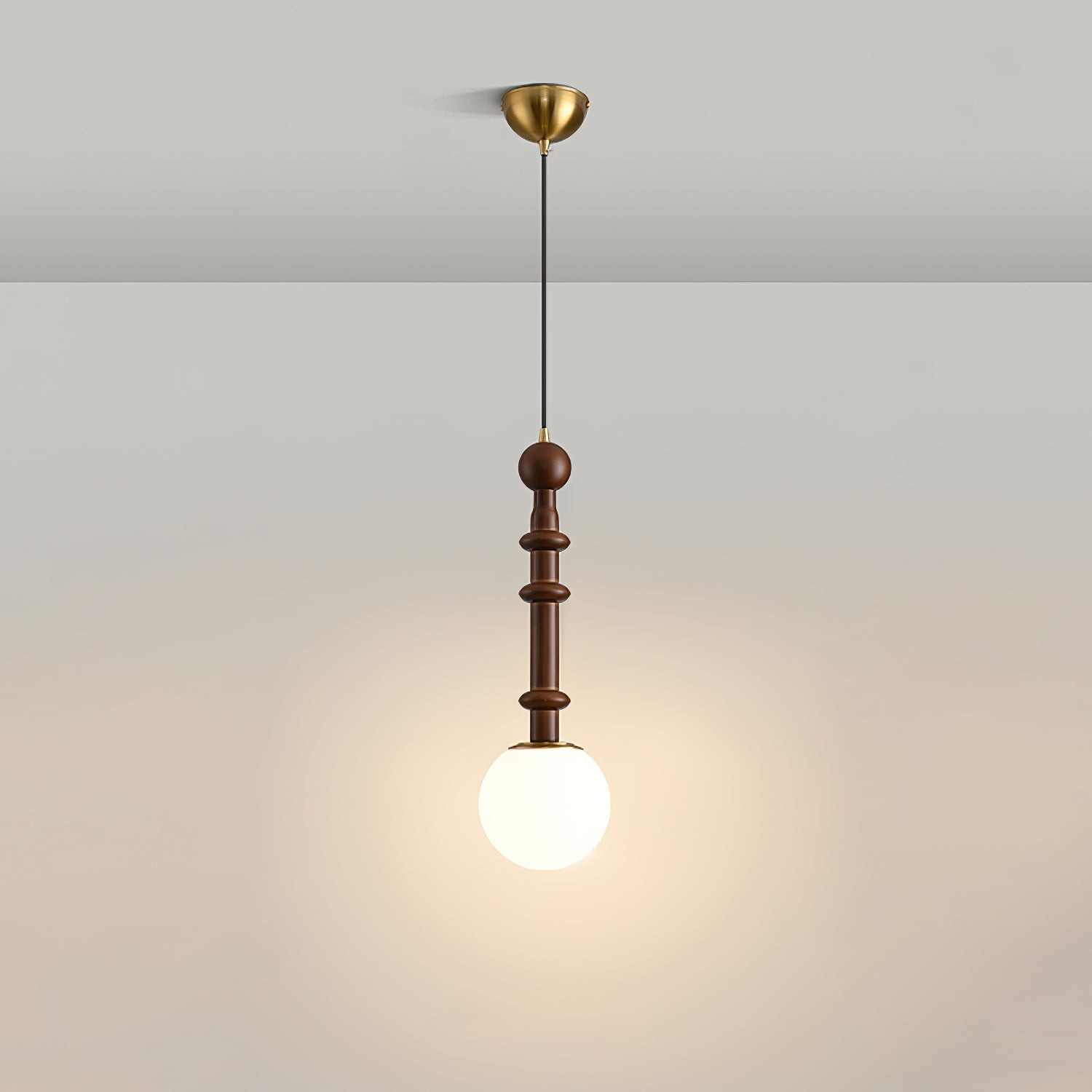 VeroLuce Italian Glass Pendant Lamp for Timeless Interiors OpalDwell