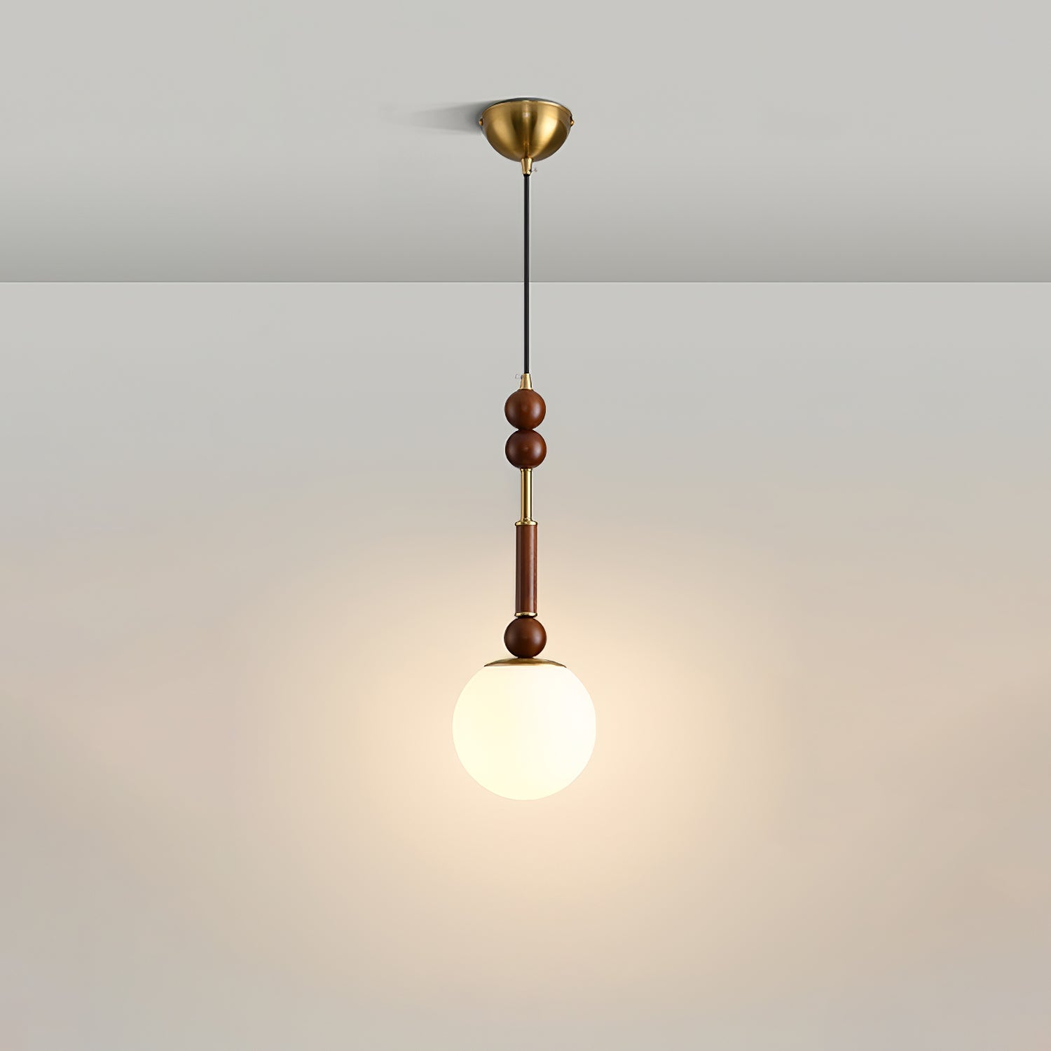VeroLuce Italian Glass Pendant Lamp for Timeless Interiors OpalDwell