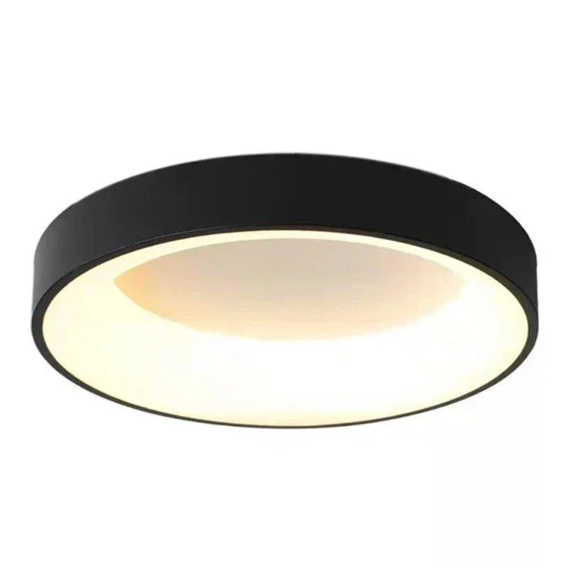NovaLume Round Ceiling Light Modern Ambient Glow Fixture - OpalDwell