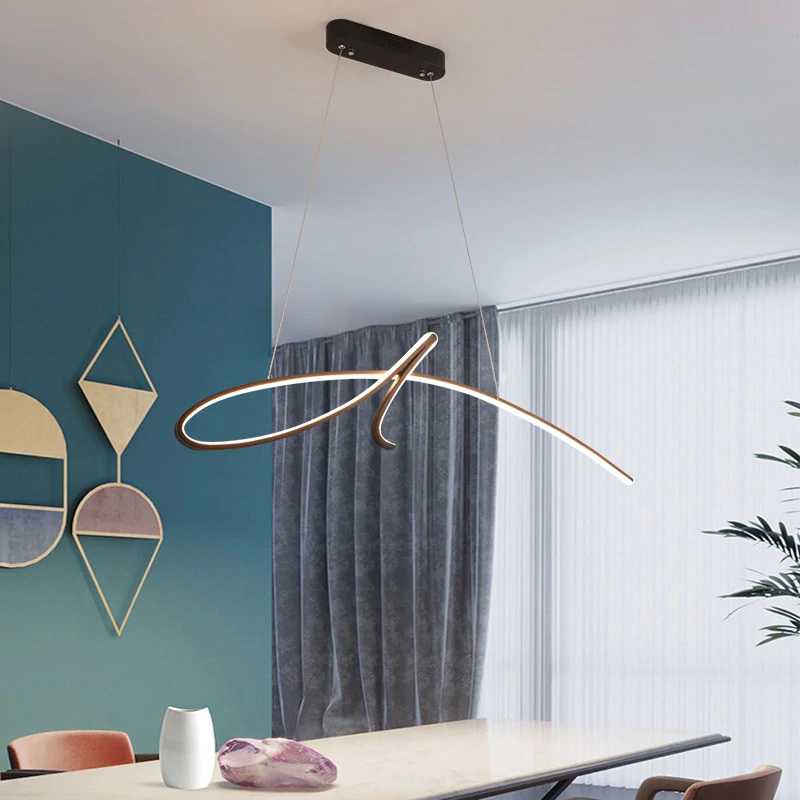 CirroNova | Modern Strip Pendant Light For Living Room - OpalDwell