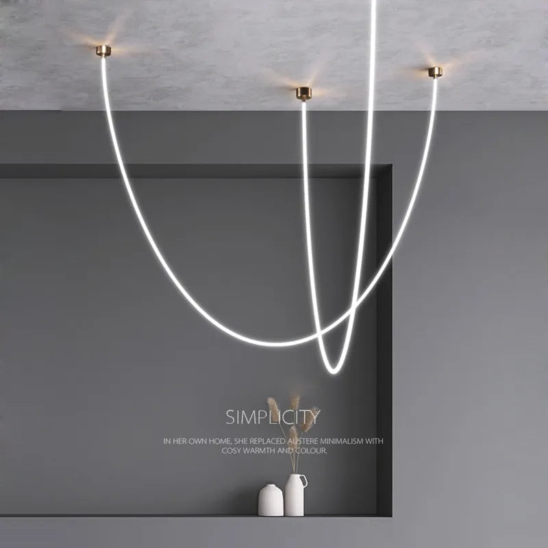 Lyra Dome LED Postmodern Gold Chrome Elegant Ceiling Light - OpalDwell