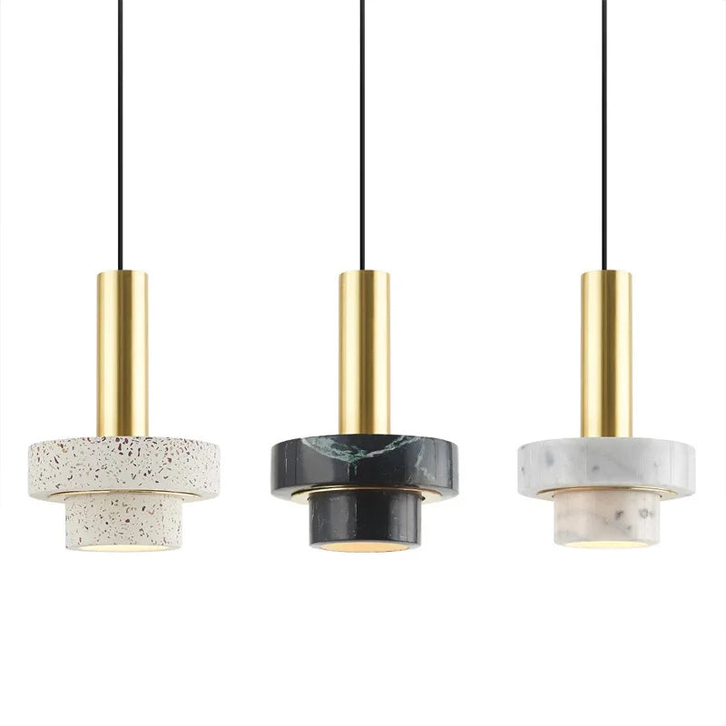 Rowen Pendant Light in Natural Marble - OpalDwell