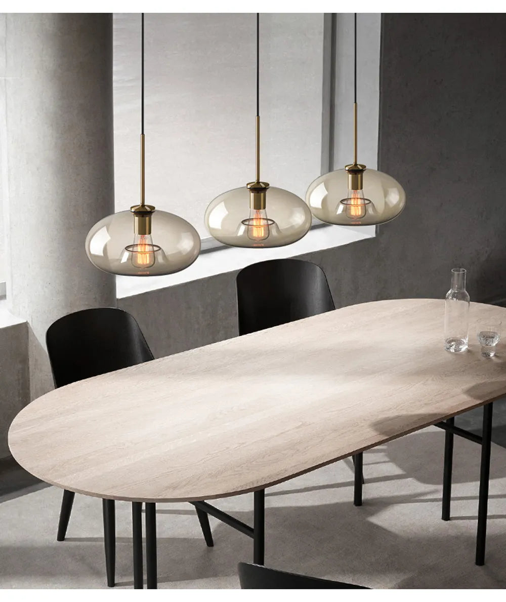 Arctix Glass Pendant Light in Industrial LED Luxury - OpalDwell