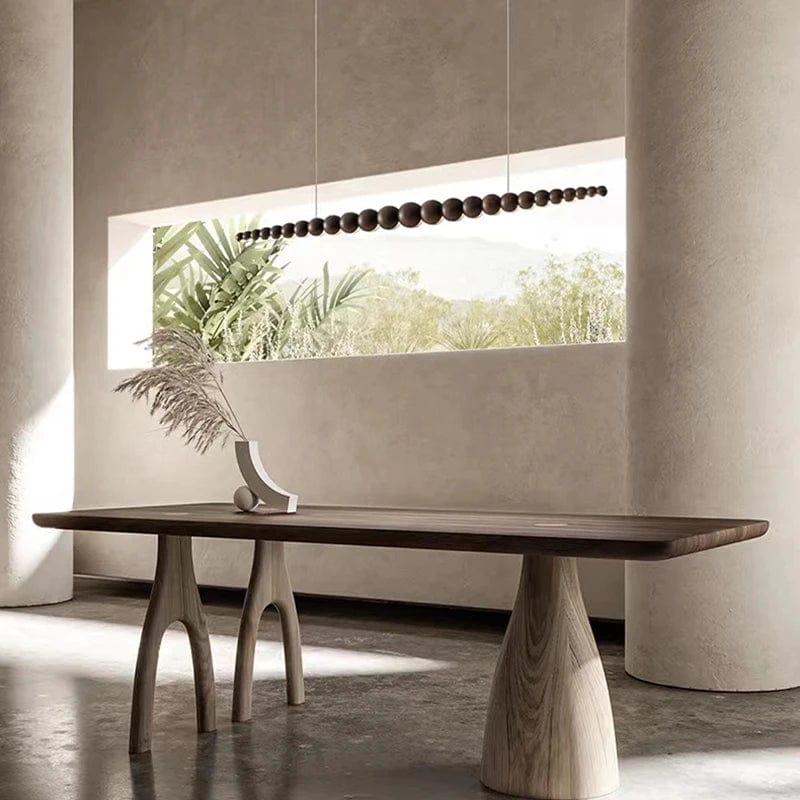 Arborcrest Wood Bead Chandelier | OpalDwell - OpalDwell