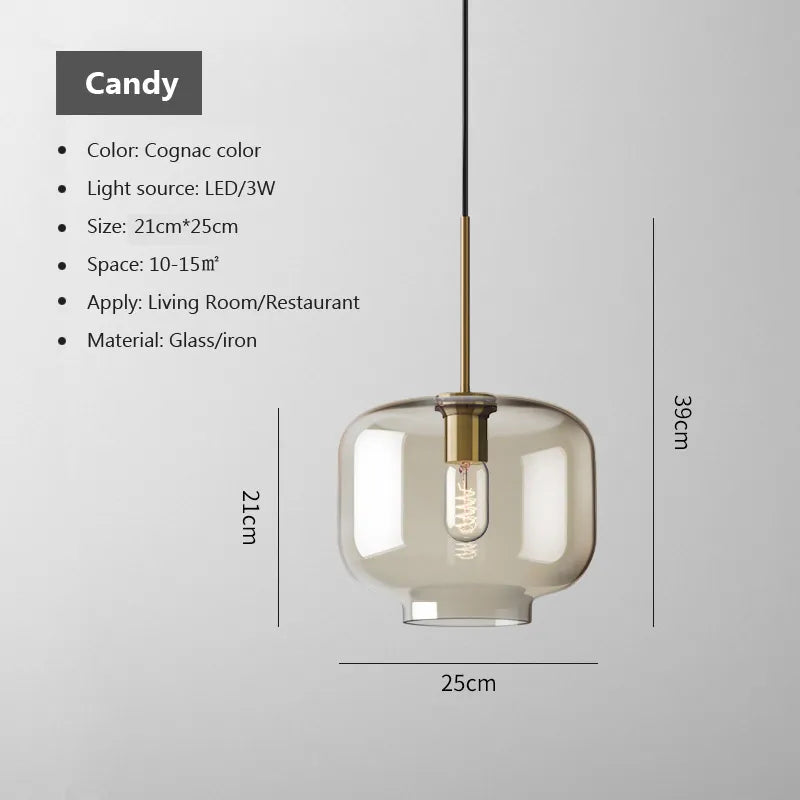 Arctix Glass Pendant Light in Industrial LED Luxury - OpalDwell