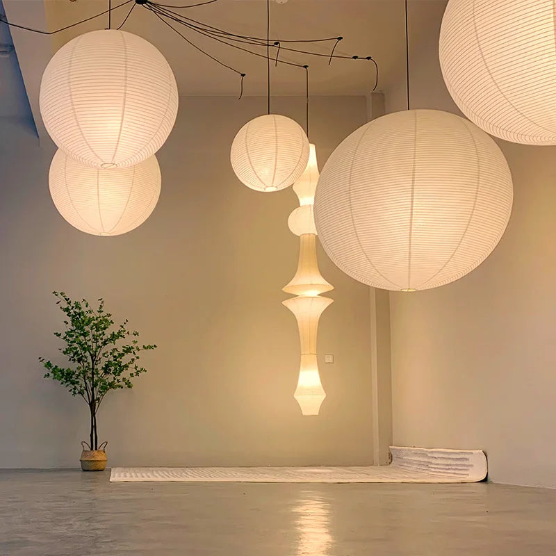 Aurelia Parisian Paper Balloon Pendant Light With Warm Glow - OpalDwell
