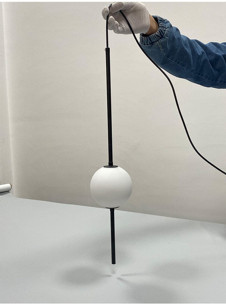 OrionGlow Glass Orb Pendant Lights For Modern Dining Rooms And Bedrooms - OpalDwell