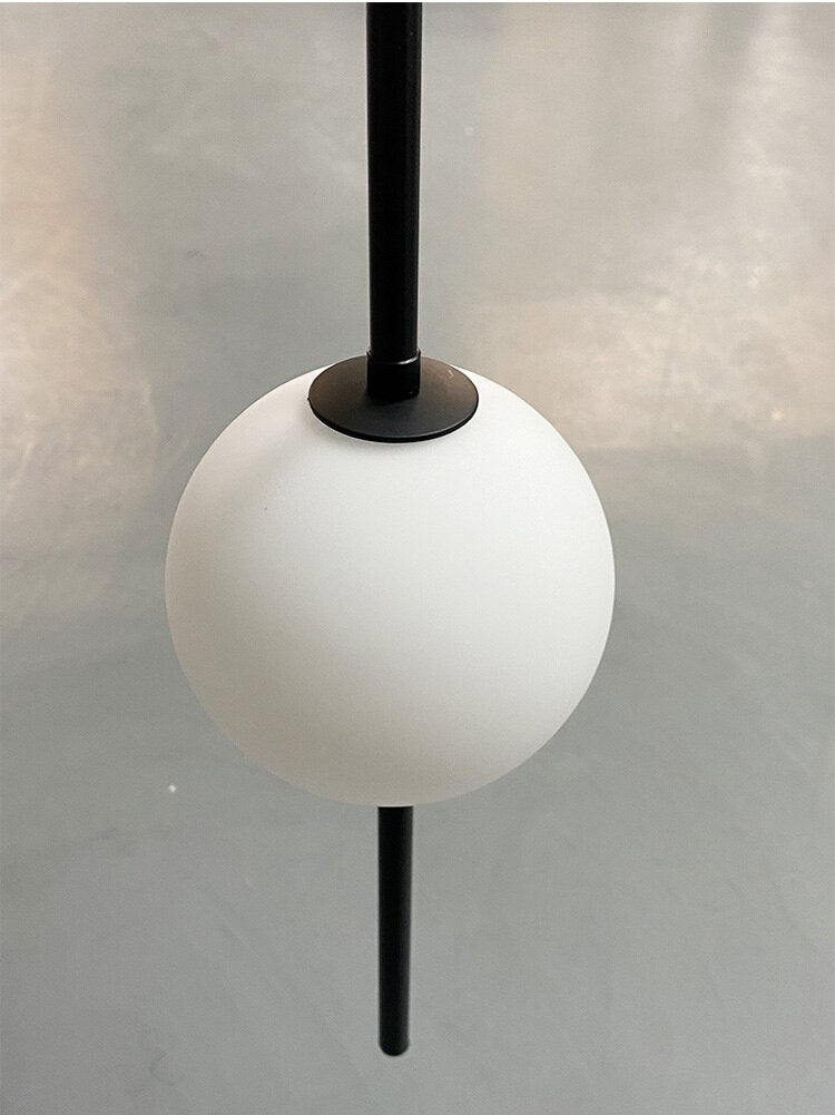 OrionGlow Glass Orb Pendant Lights For Modern Dining Rooms And Bedrooms - OpalDwell
