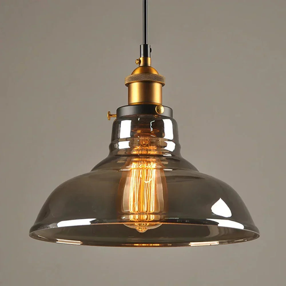 NovaGlass Pendant Light Retro Hanging Fixture for Homes OpalDwell