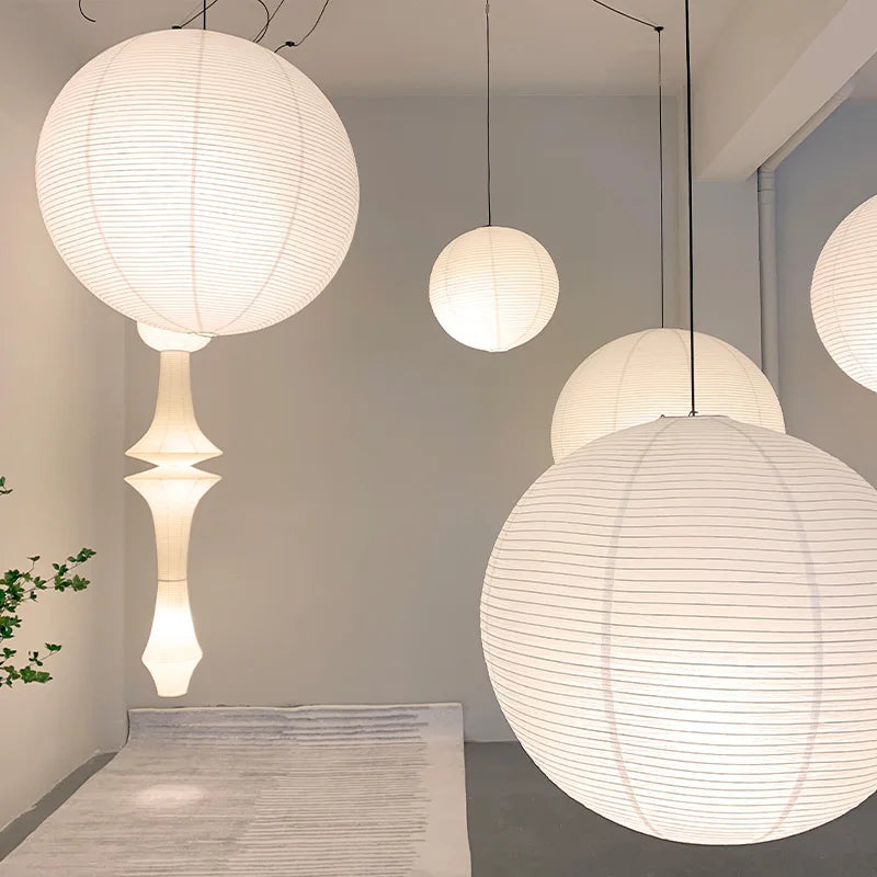 Aurelia Parisian Paper Balloon Pendant Light With Warm Glow - OpalDwell