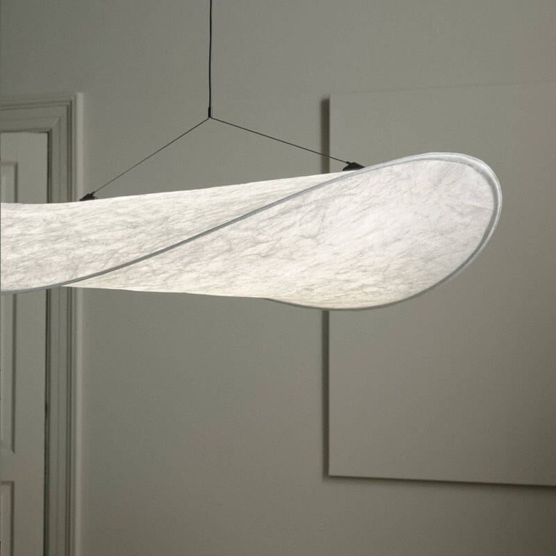 Lyra Premium Silk Leaf LED Chandelier With Nordic Glow OpalDwell