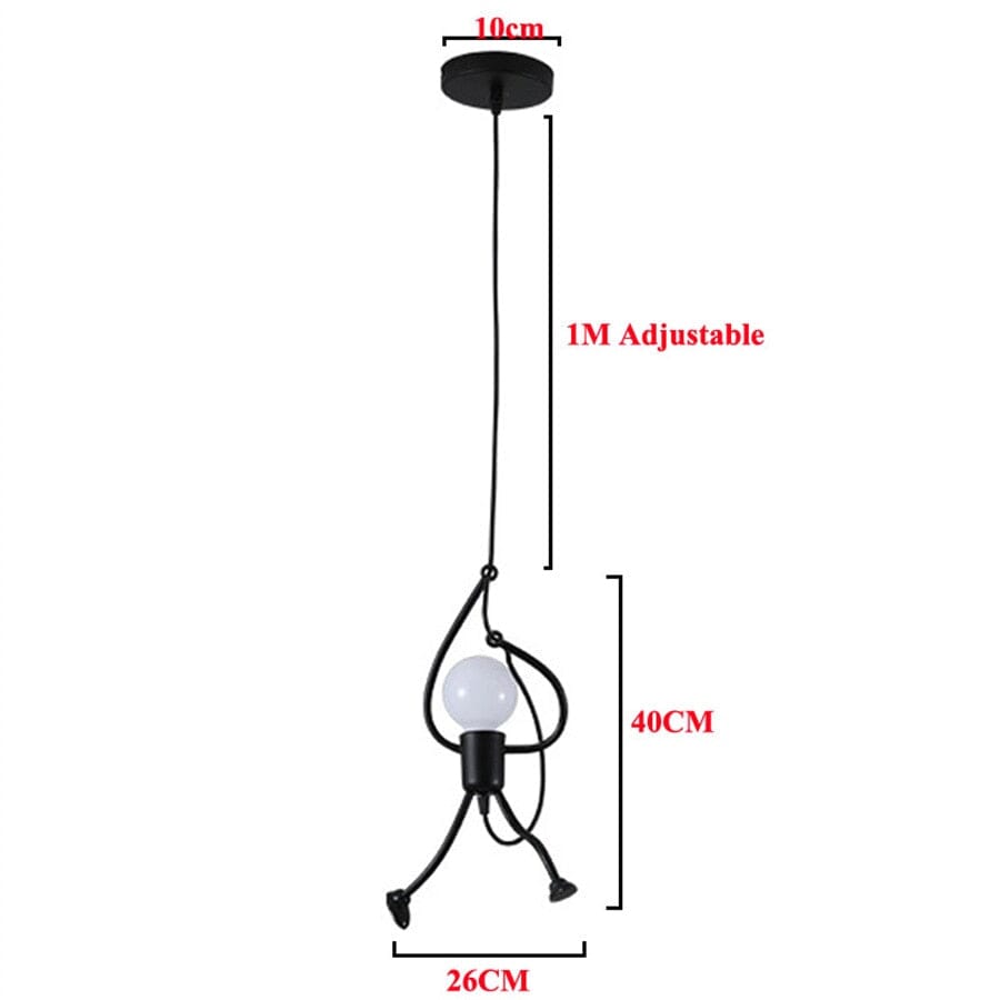 Meriko | Hanging Figure Pendant - OpalDwell
