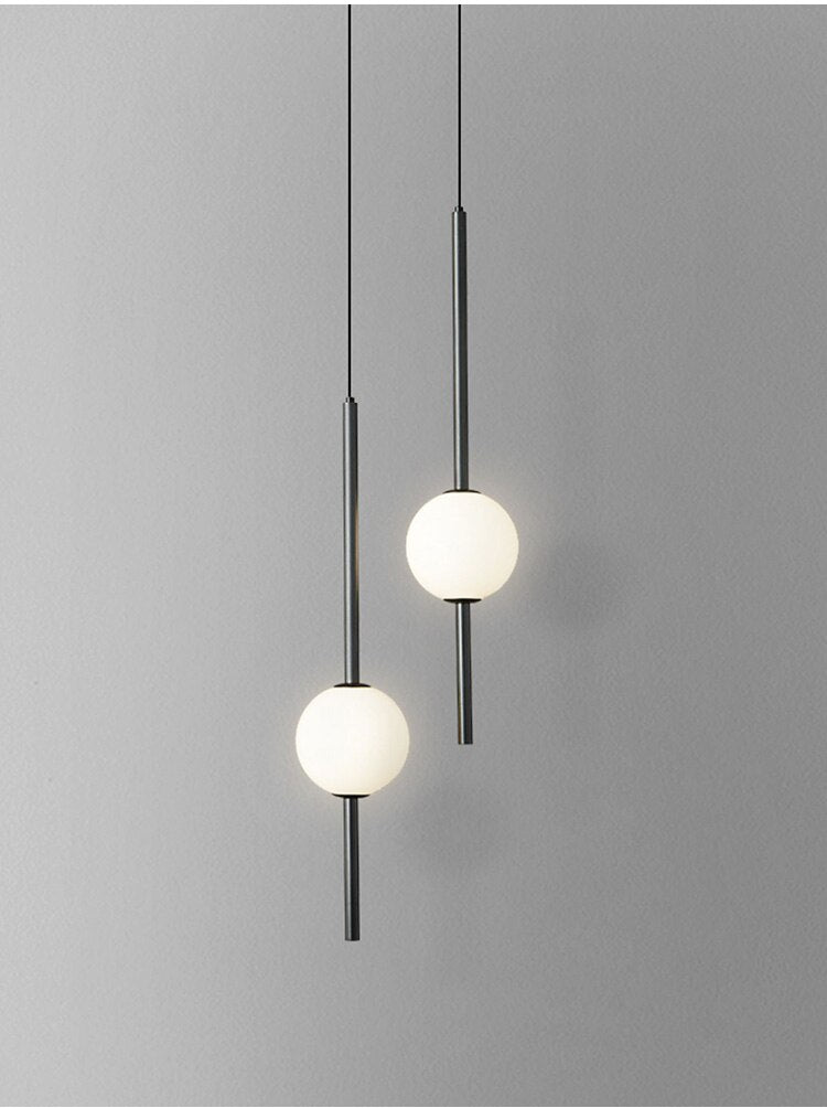 OrionGlow Glass Orb Pendant Lights For Modern Dining Rooms And Bedrooms - OpalDwell