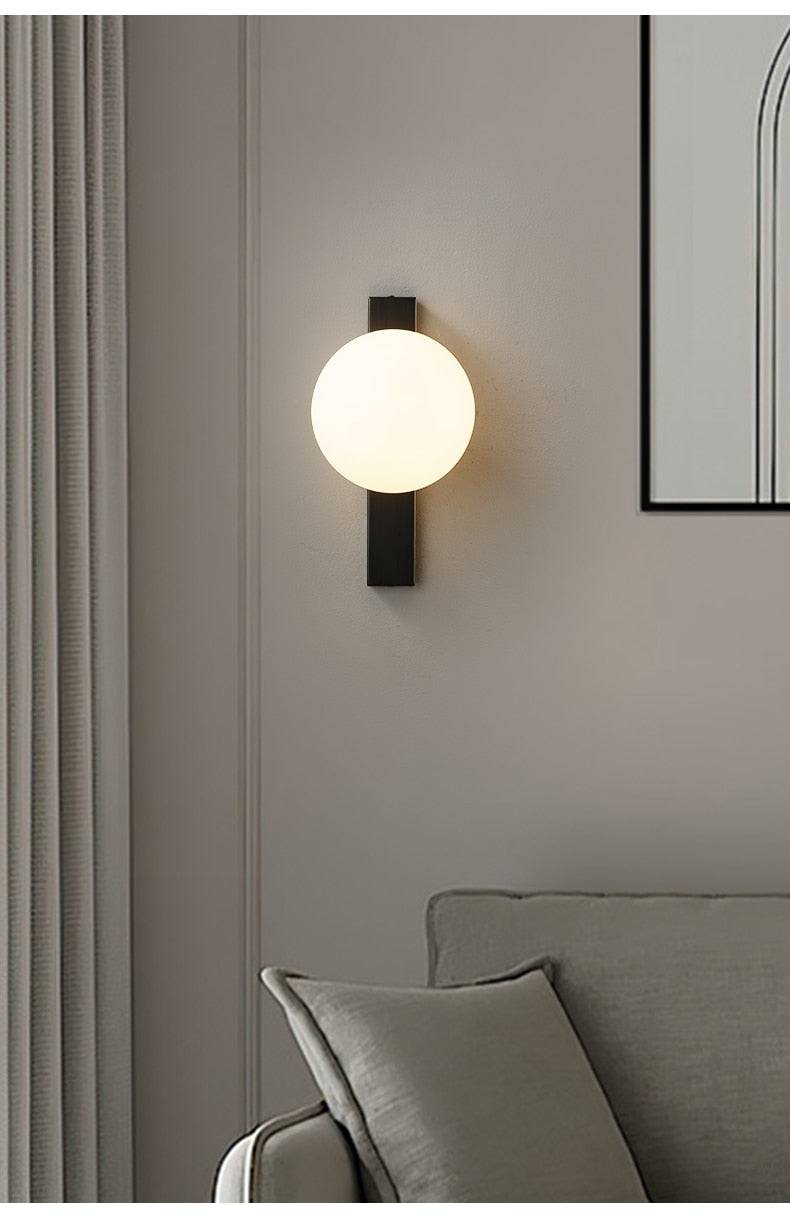 Aure Copper Circ LED Wall Sconce for Nordic Interiors OpalDwell