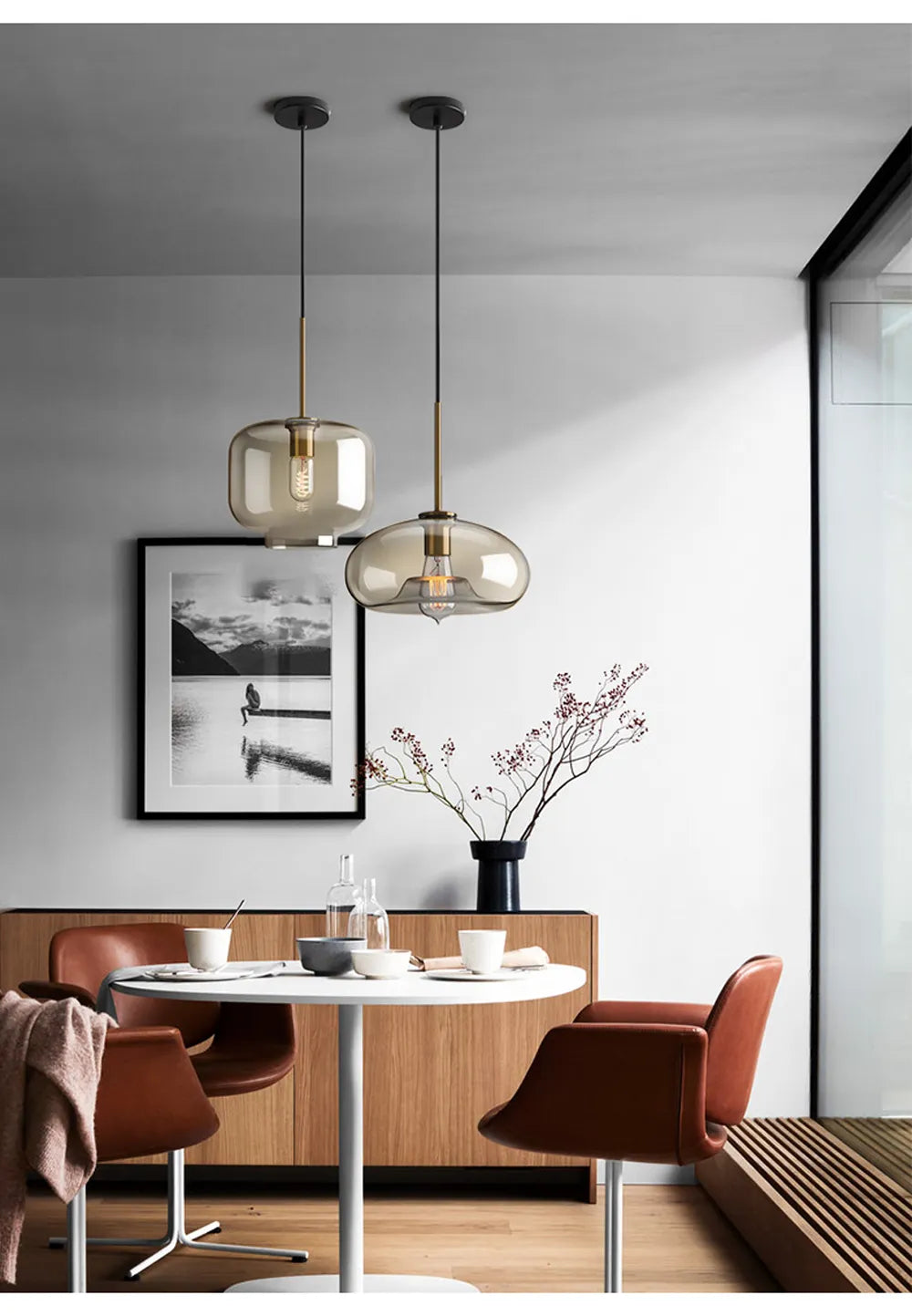 Arctix Glass Pendant Light in Industrial LED Luxury - OpalDwell