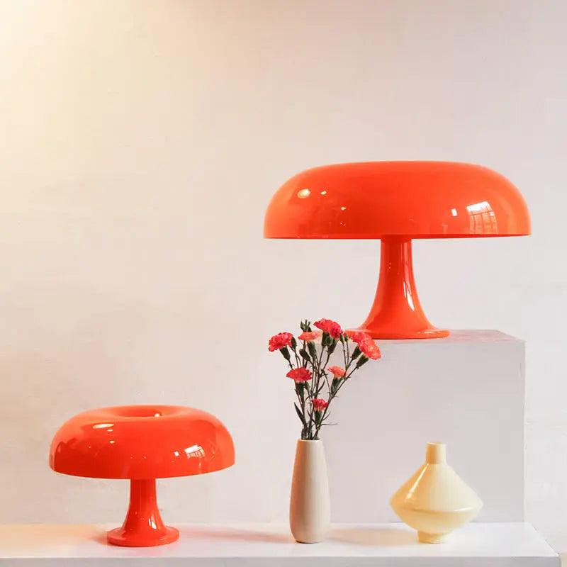 Noa Nordic Mushroom LED Night Lamp In Bedroom & Living Room - OpalDwell