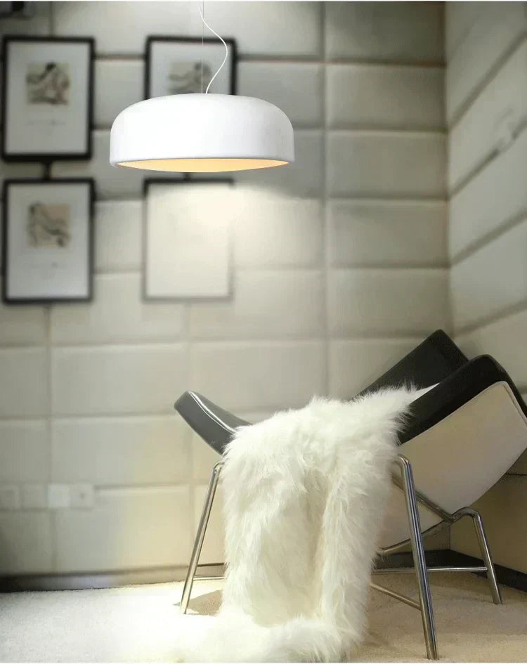 FjordLume Nordic Round Pendant Light Metal and Acrylic - OpalDwell