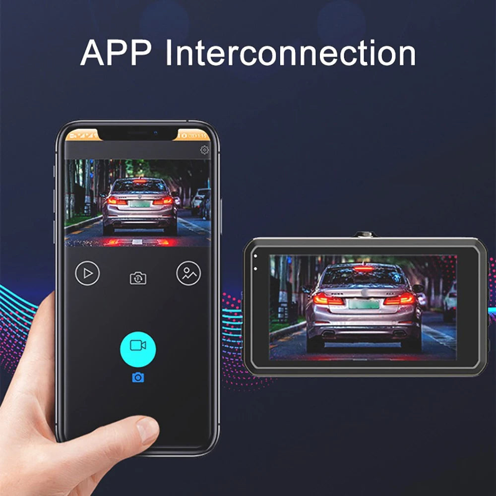 NovaSight DuoCam 1080P Dash Cam Front Interior View OpalDwell
