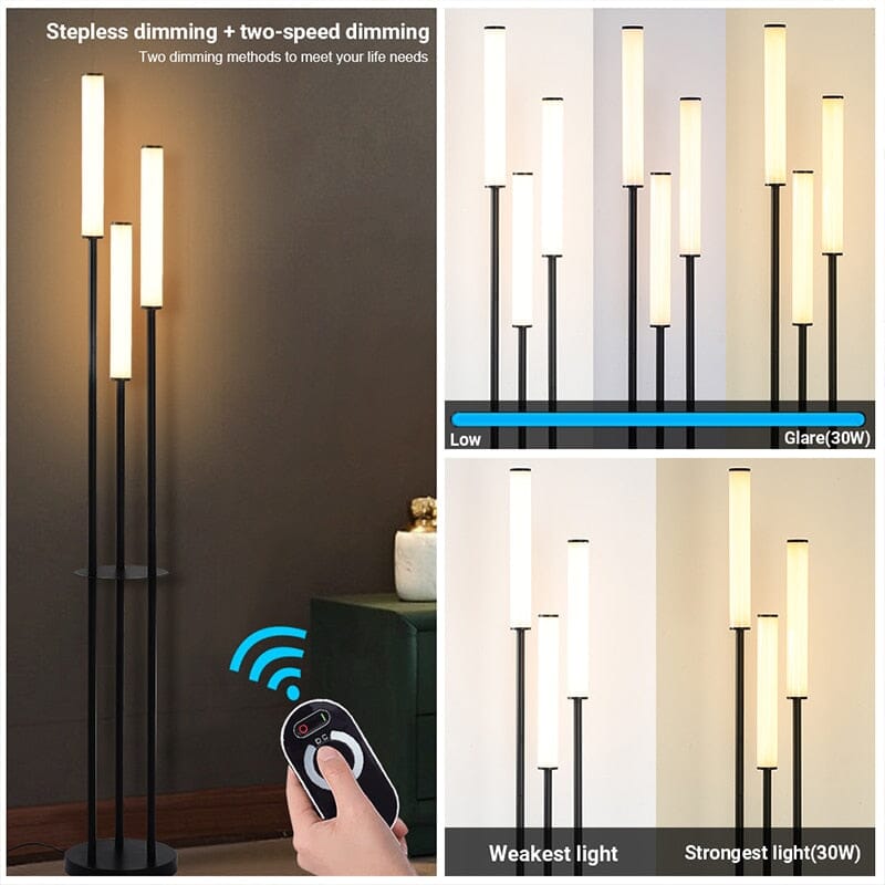 Solare Candlestick LED Floor Lamp OpalDwell