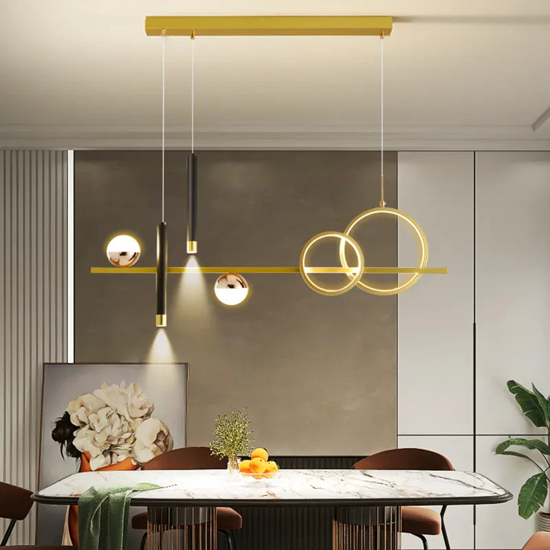 NovaLume Minimalist LED Pendant Lights with Remote Control - OpalDwell