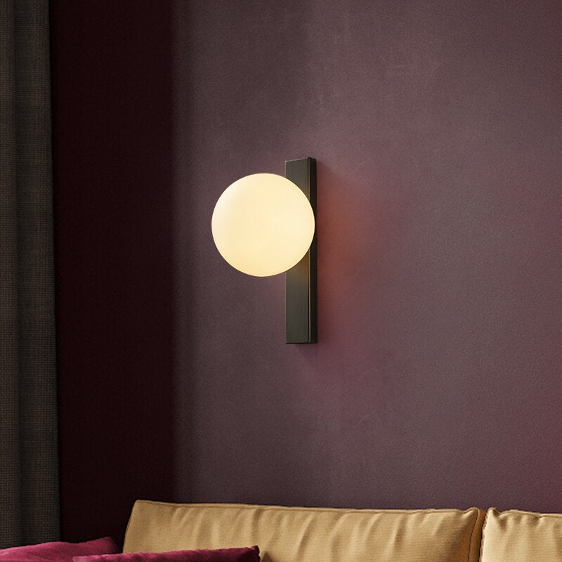 Aure Copper Circ LED Wall Sconce for Nordic Interiors OpalDwell