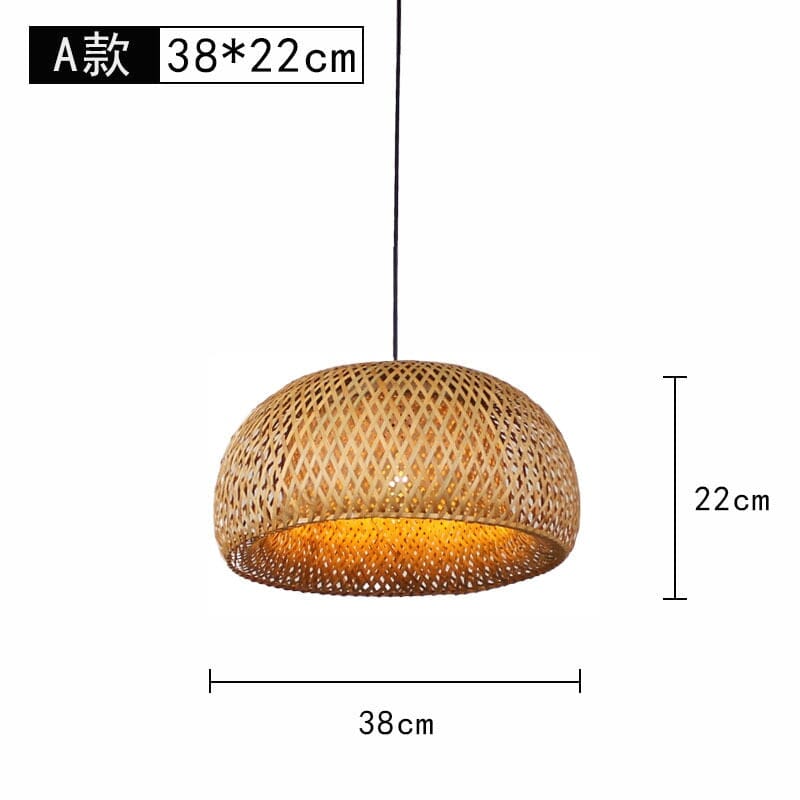 KoruBend Bamboo Pendant Light | Modern Rustic Kitchen - OpalDwell