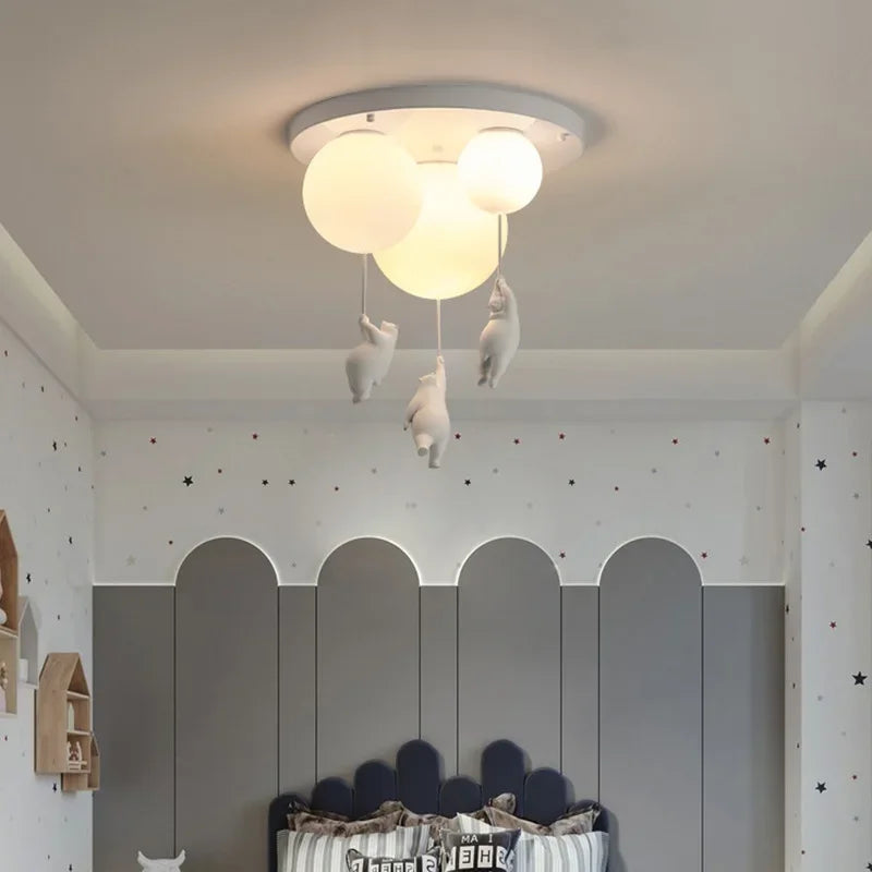 Lunara | Balloon Bear Chandelier - OpalDwell