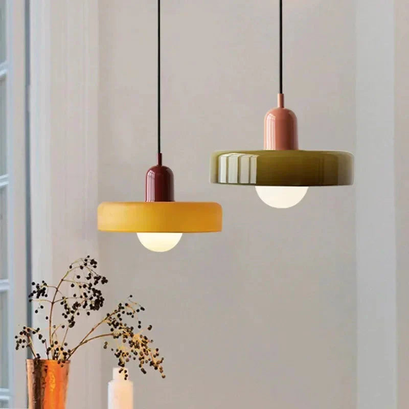 Azura Crystal Glass Pendant Light With LED Bulb Included - OpalDwell