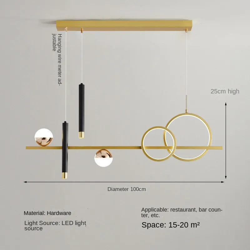 NovaLume Minimalist LED Pendant Lights with Remote Control - OpalDwell