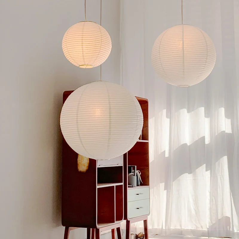 Aurelia Parisian Paper Balloon Pendant Light With Warm Glow - OpalDwell