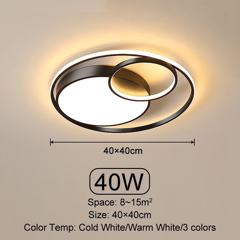 Oriselle | Contemporary Endless Rings LED Ceiling Light | OpalDwell - OpalDwell