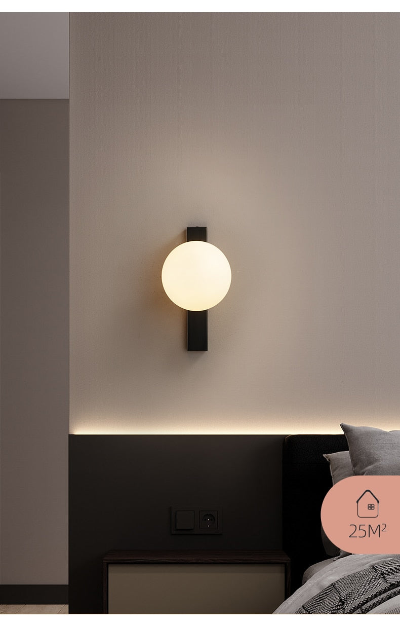 Aure Copper Circ LED Wall Sconce for Nordic Interiors OpalDwell