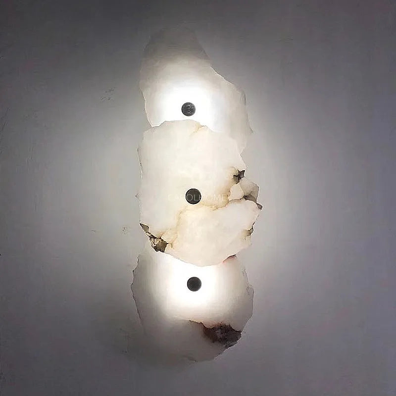 Aurora Marble LED Wall Sconce With Copper Accents Elegant - OpalDwell