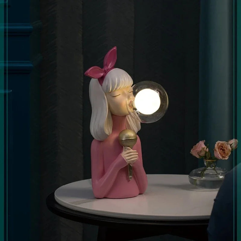 LumaSprite Cartoon Bubble Lamp Nightlight Statue For Kids - OpalDwell