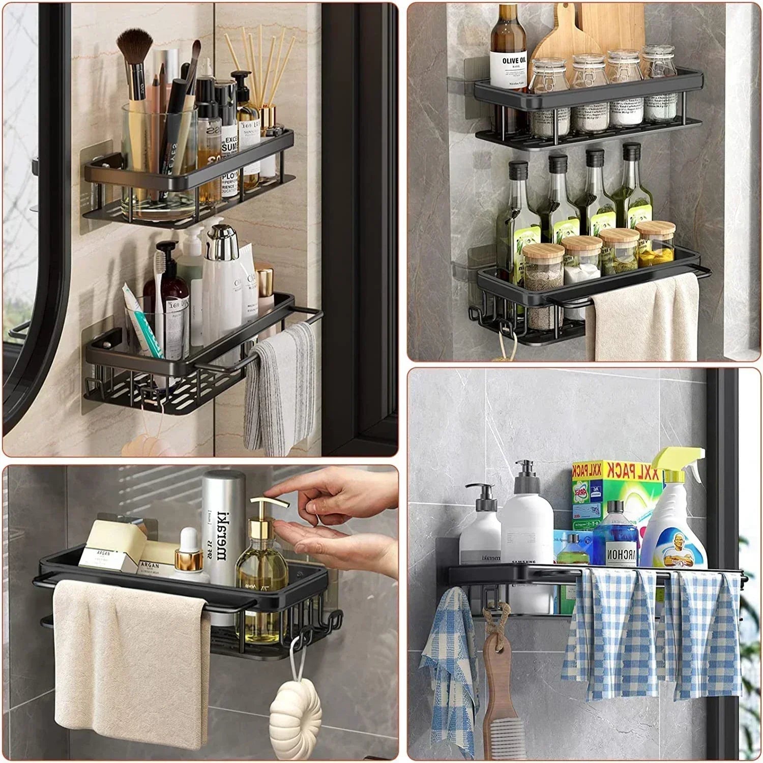 VelaGrip Bathroom Shelf | OpalDwell OpalDwell