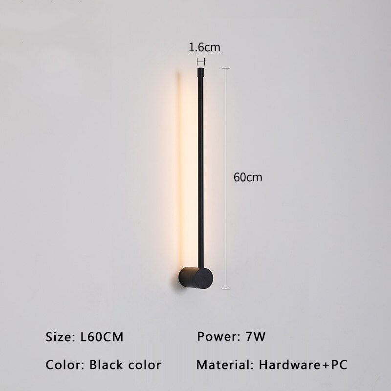 Aurelo Minimal Wall Light In Gold And Black LED For Modern Interiors OpalDwell