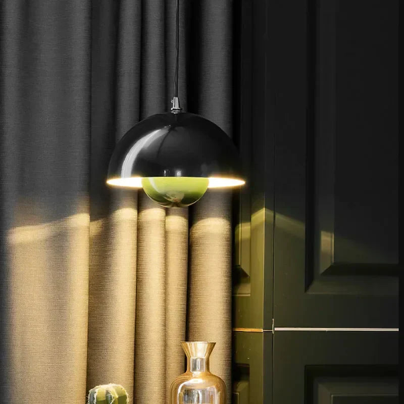 LyraLine Pendant Light With Metal, Glass & Stone Finish - OpalDwell