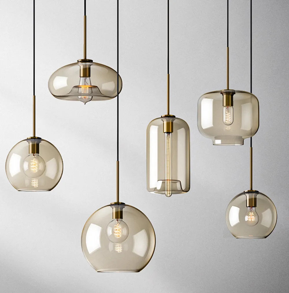 Arctix Glass Pendant Light in Industrial LED Luxury - OpalDwell