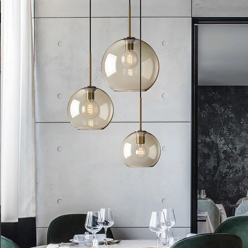 Arctix Glass Pendant Light in Industrial LED Luxury - OpalDwell