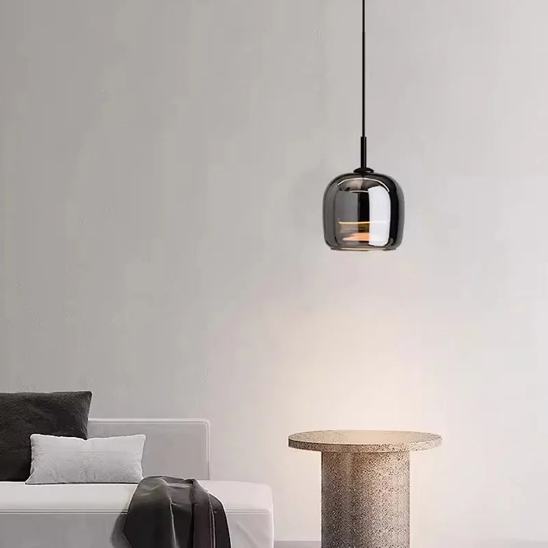 Nordic Glass LED Pendant Light For Modern Chandelier OpalDwell