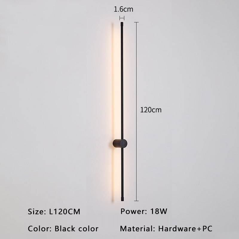 Aurelo Minimal Wall Light In Gold And Black LED For Modern Interiors OpalDwell