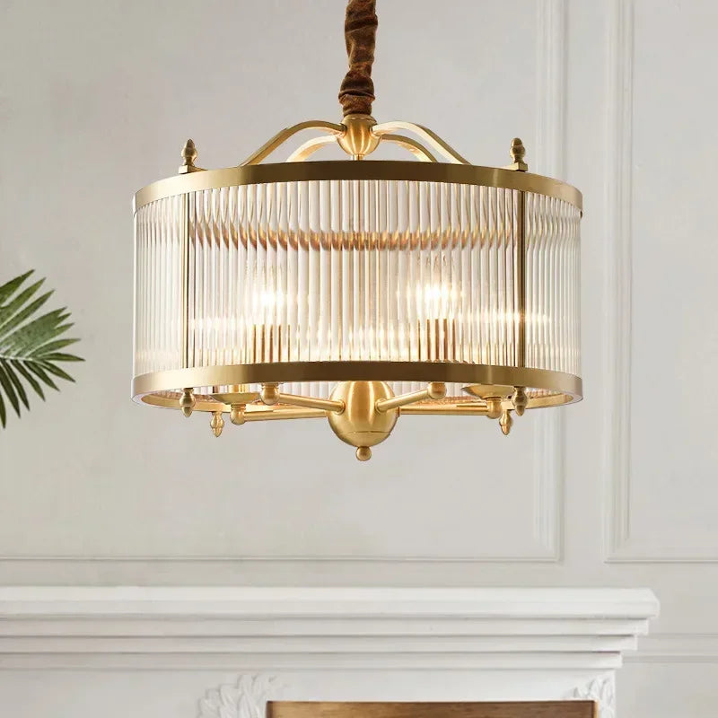Elowen Gold Glass Chandelier - OpalDwell