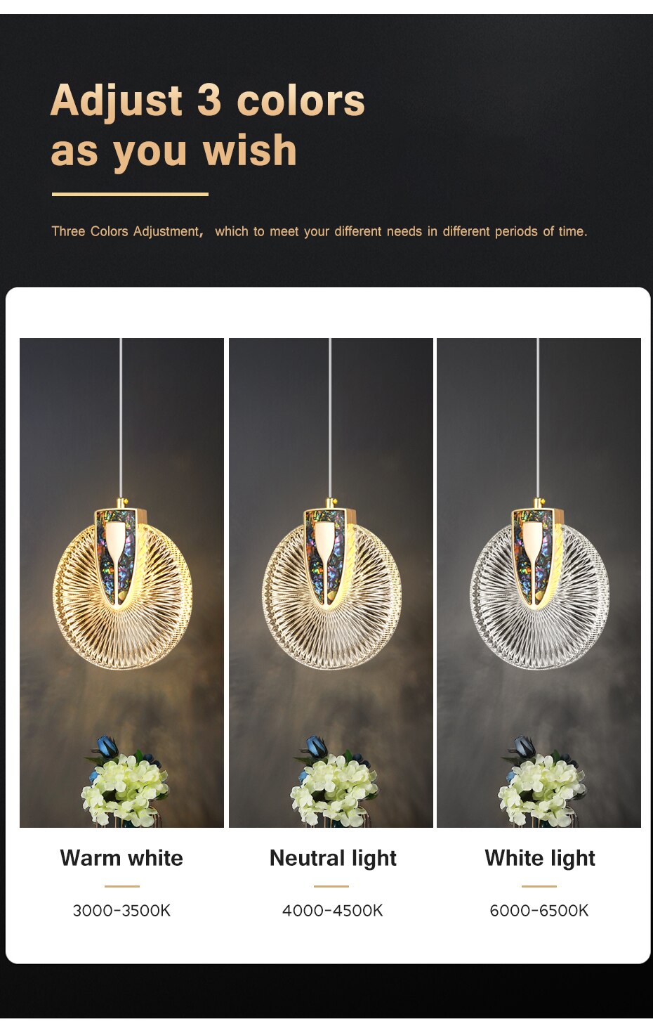 Aurelia Gold LED Crystal Round Pendant Hanging Light - OpalDwell