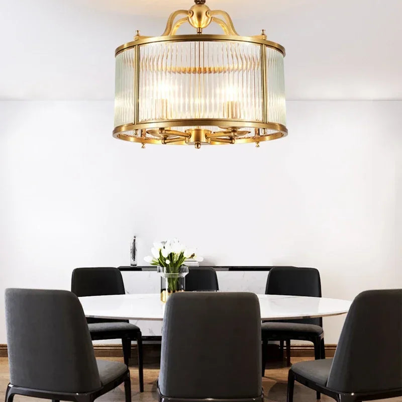 Elowen Gold Glass Chandelier - OpalDwell