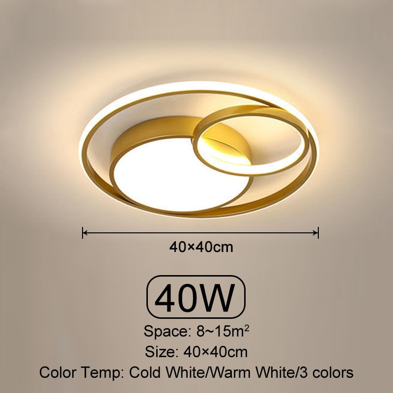 Oriselle | Contemporary Endless Rings LED Ceiling Light | OpalDwell - OpalDwell