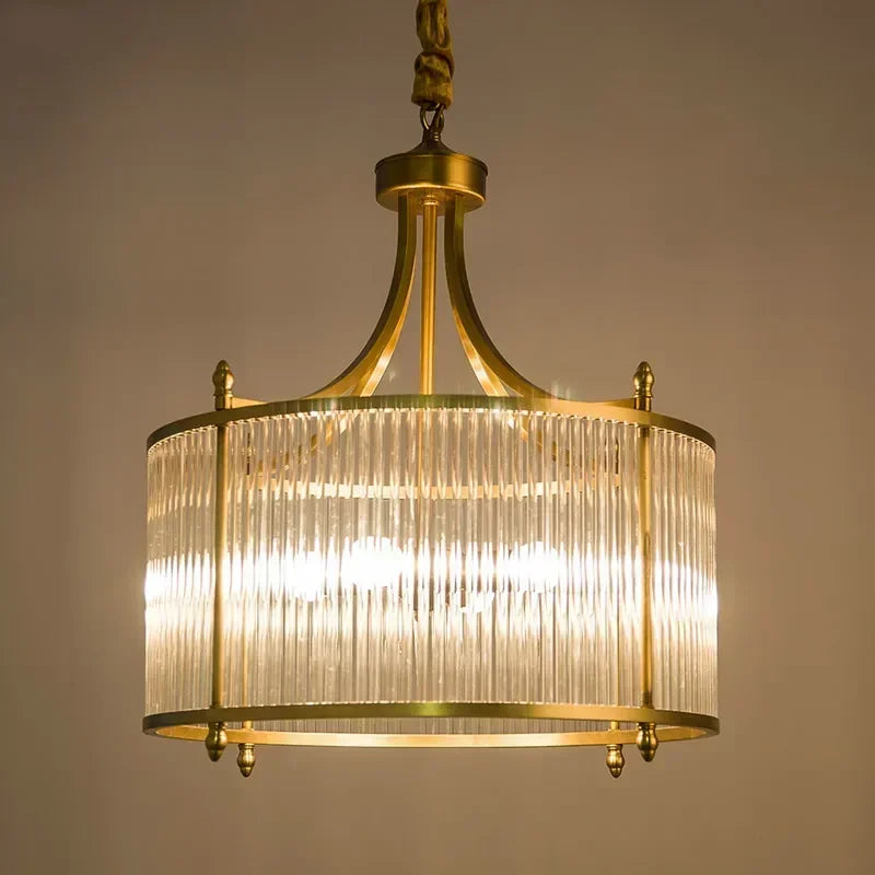 Elowen Gold Glass Chandelier - OpalDwell