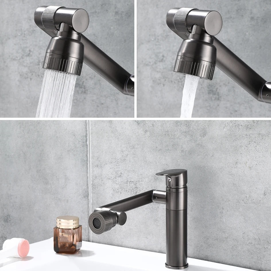 Single-Hole Swivel Multi-Directional Faucet | OpalDwell OpalDwell